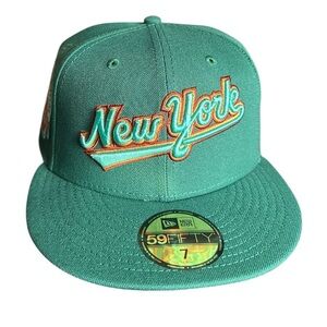 New York Mets Cooperstown New Era 59Fifty Emerald Shea Stadium Hat Size 7